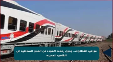 مواعيد القطارات.. جدول رحلات العودة من المدن الساحلية إلى القاهرة الجديدة